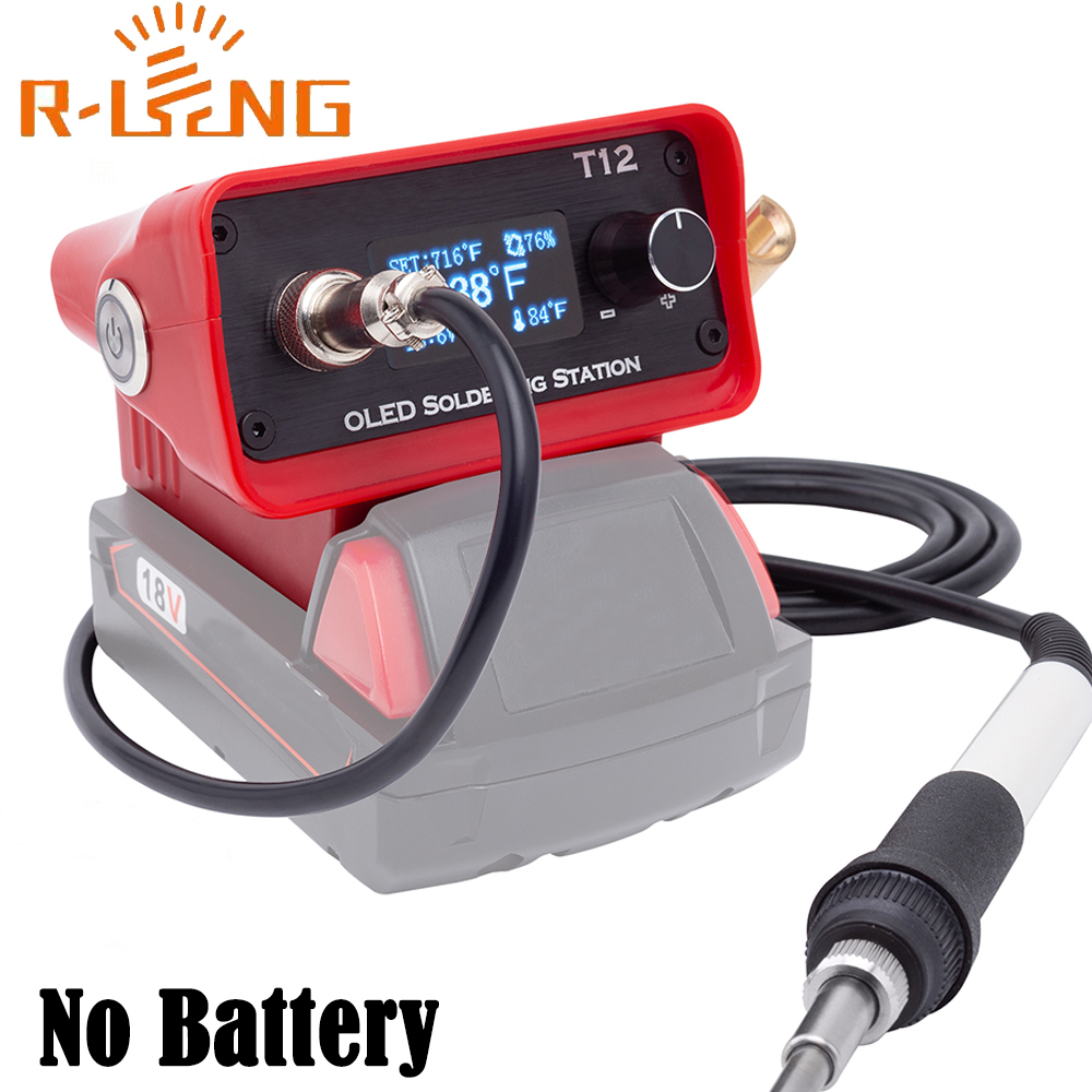 Soldering Station T12 Oled - Stasiun besi solder T12 OLED Stasiun