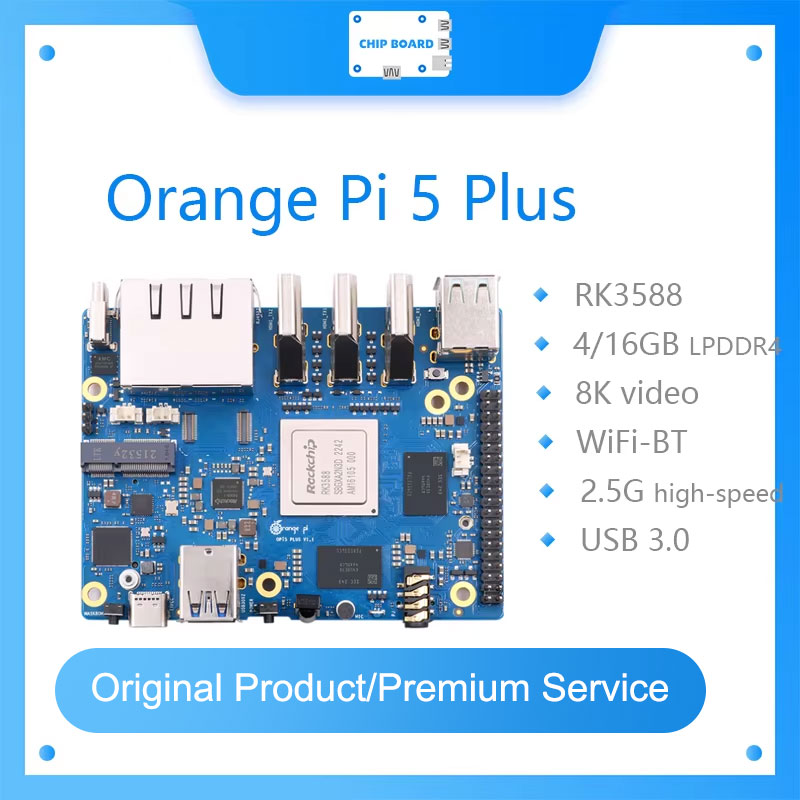 Radxa Rock 5B 16Gb - Orange Pi 5 Plus komputer papan