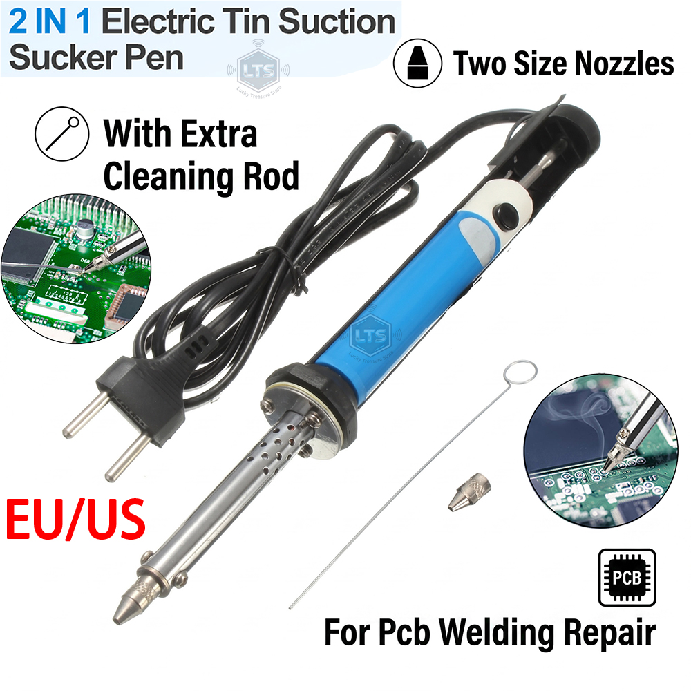 Set Alat Pompa Hisap Besi Deso - Desoldering Gun Vacuum Electric ulasan dan harga
